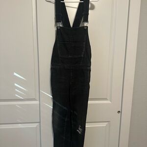 Blank NYC Charcoal Denim Overalls